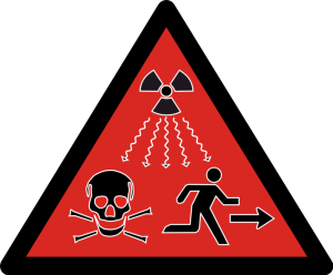 Radioaktivität-Warnzeichen ChMGSG
