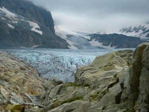 Klimawandel: Monitoring der Schweizer Gletscher gesichert. (Symbolbild, Rhonegletscher)