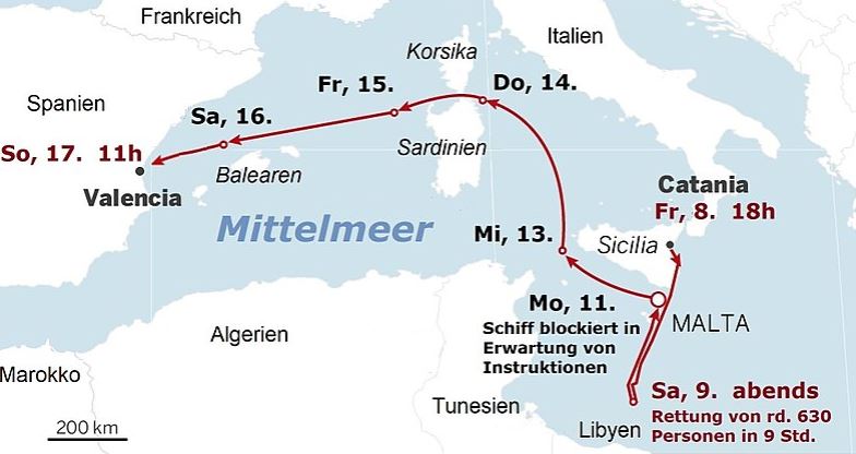 Aline Trede und andere linksstehende Politiker fordern Schweizer Flagge für Aquarius