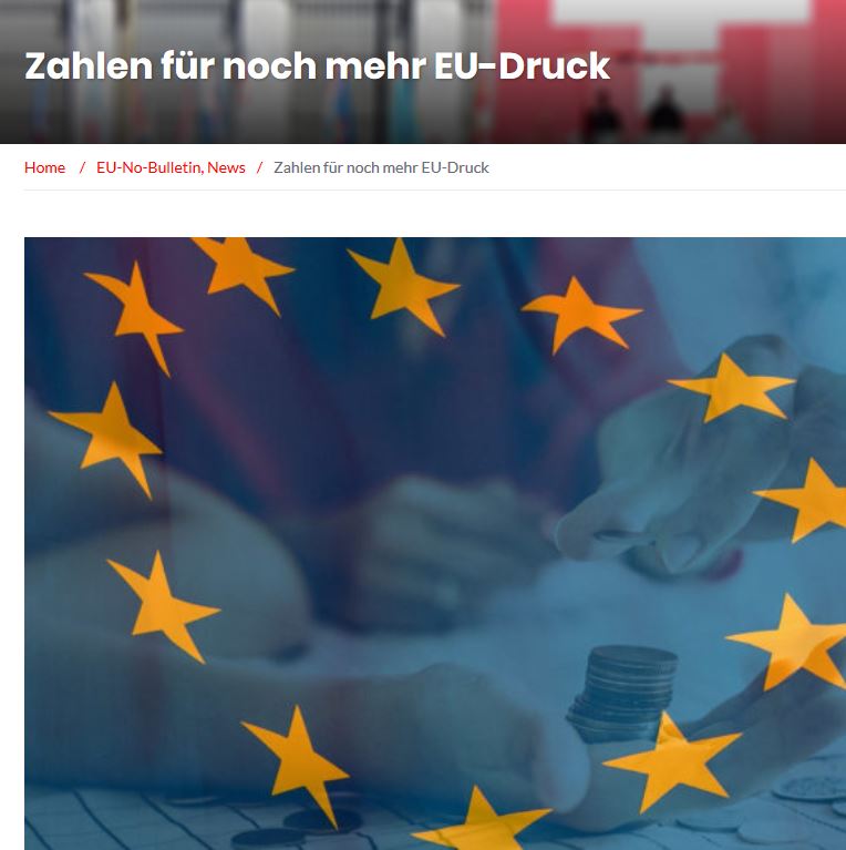 Schweiz zahlt erneut Milliarde: EU mit immer neuen Forderungen