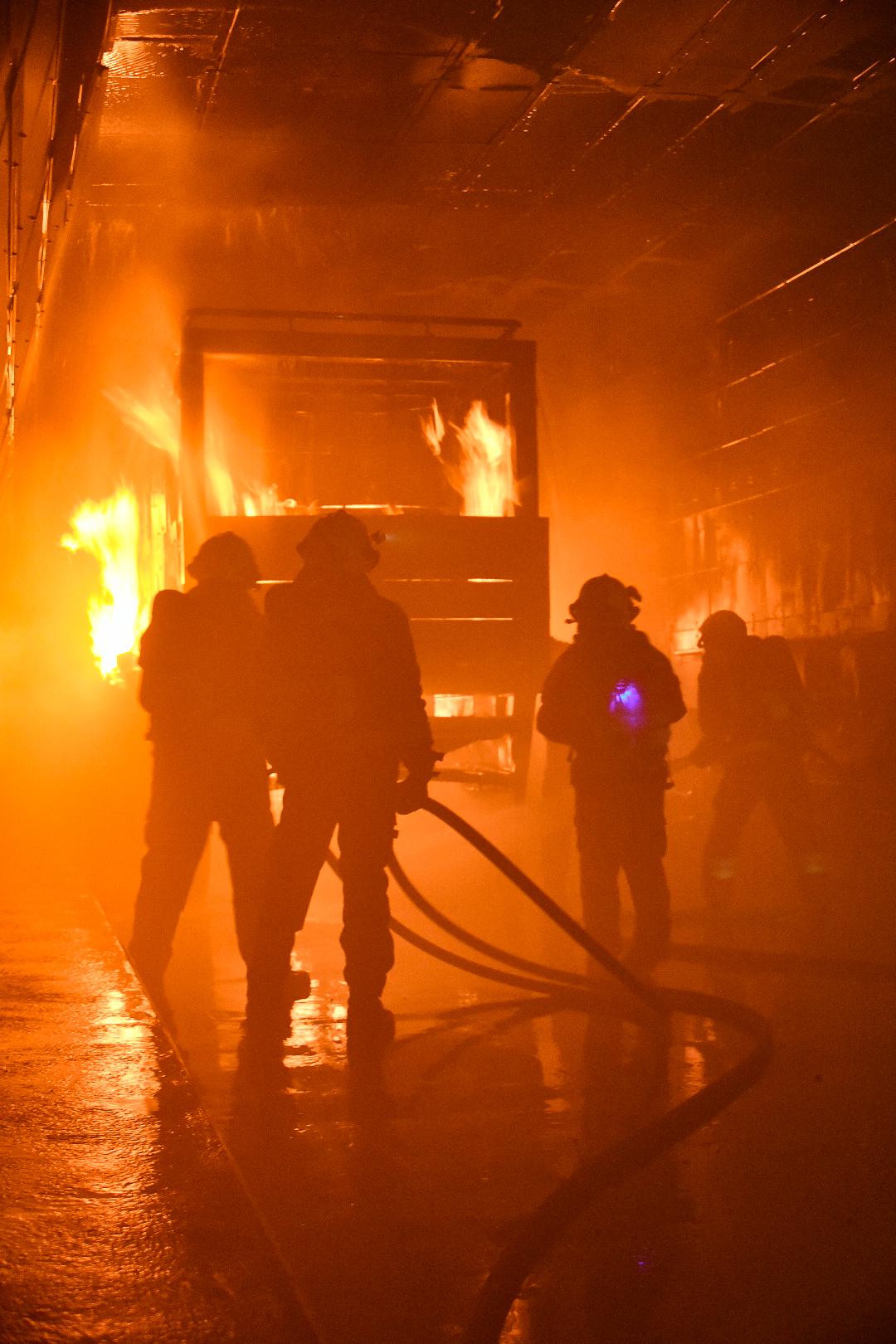 Beton beim Explodieren beobachtet