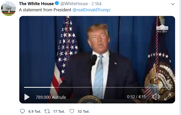 Iran / Trump: US-Präsident äußert „Wir haben gehandelt, um einen Krieg zu beenden“ +++ Rußland, Iran, China, Uno und weitere zeigen sich entsetzt