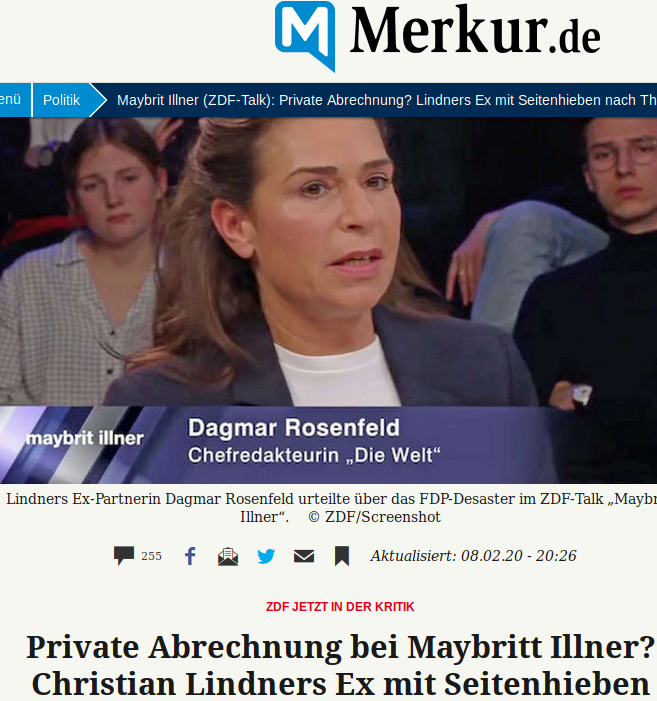Auch beim Münchner Merkur stellt man sich Fragen (https://www.merkur.de/politik/tv-thueringen-maybrit-illner-zdf-lindner-gauland-rosenfeld-ex-frau-zr-13527882.html)