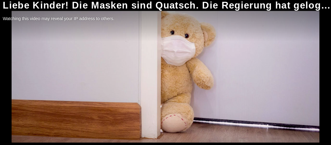 „Coronalüge“ und Maskenpflicht in der Kritik
