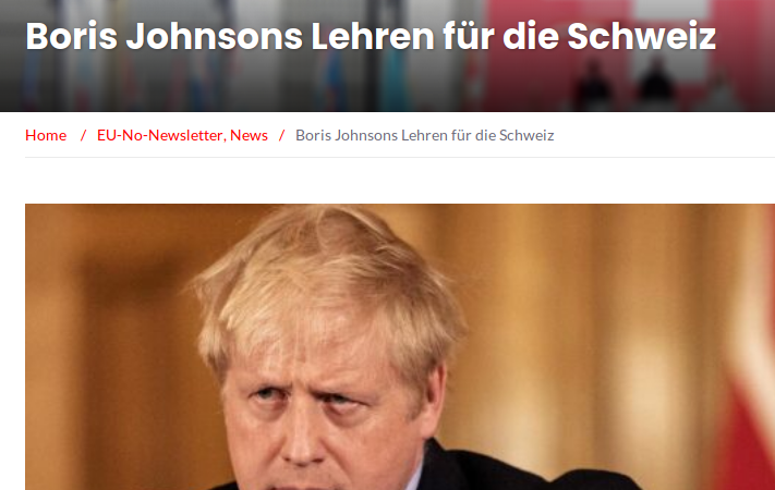 Was haben Boris Johnsons Erfahrungen mit der EU mit der Schweiz zu tun?