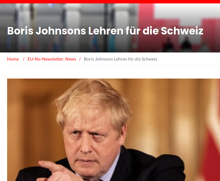 Was haben Boris Johnsons Erfahrungen mit der EU mit der Schweiz zu tun?
