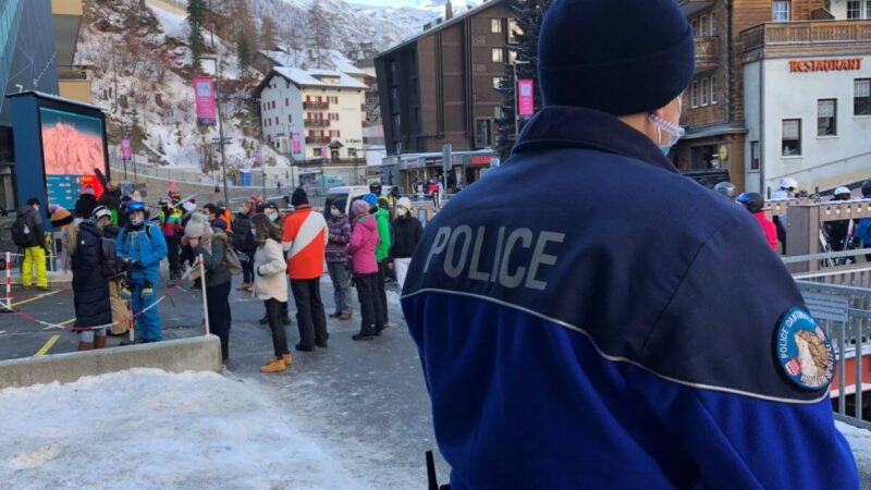 Polizeiliche Überwachung und Kontrollen im Wallis