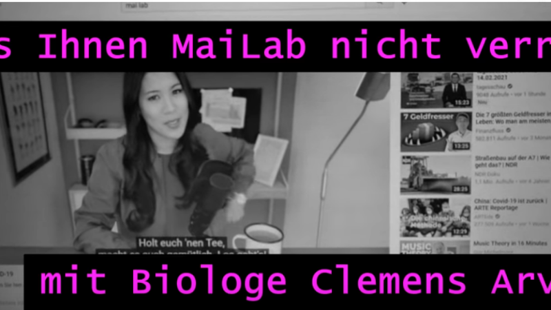Biologe und Autor Clemens G. Arvay zu Impfstoffpropaganda von staatsnaher Youtuberin Mai Thi Nguyen Kim (Mailab)