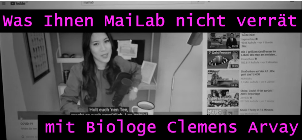 Biologe und Autor Clemens G. Arvay zu Impfstoffpropaganda von staatsnaher Youtuberin Mai Thi Nguyen Kim (Mailab)