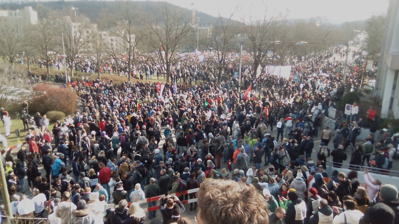 Corona-Demo in Liestal: Eindrücke