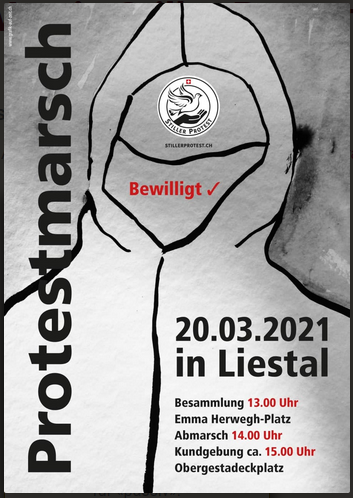 20. März: Verein Stiller Protest organisiert Corona-Demo in Liestal