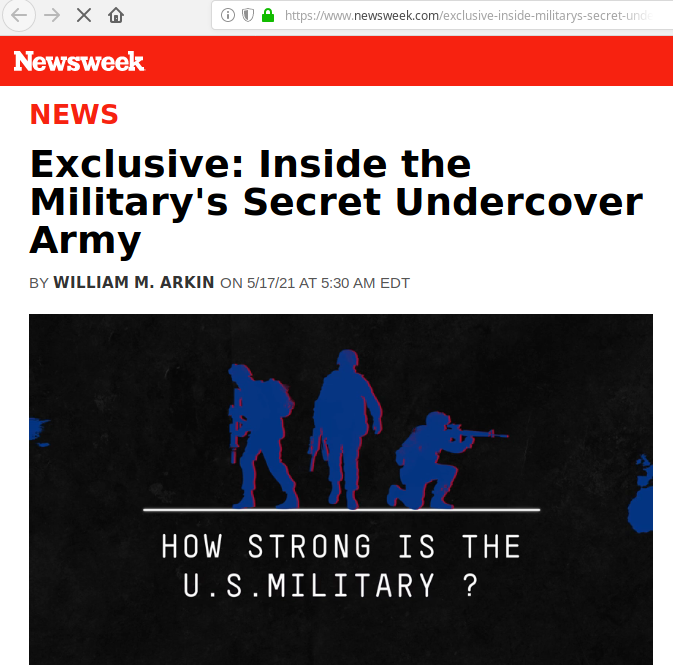 US-Geheimarmeen, Cyberkrieg: Enthüllungsbericht im US-Magazin Newsweek