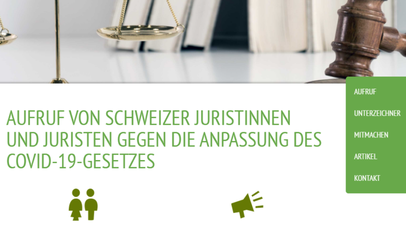 Appell für die Demokratie: 200 Schweizer Juristen gegen Covid-19-Ermächtigungsgesetz