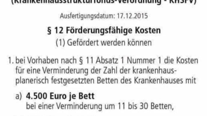 Milosz Matuschek zum Abbau der Intensivbetten während der Pandemie