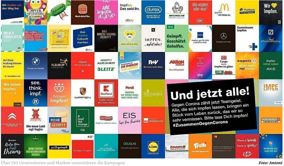 Deutsche Marken lassen sich für experimentelle Gen-Impfung einspannen +++ Schweizer Firmen distanzieren sich