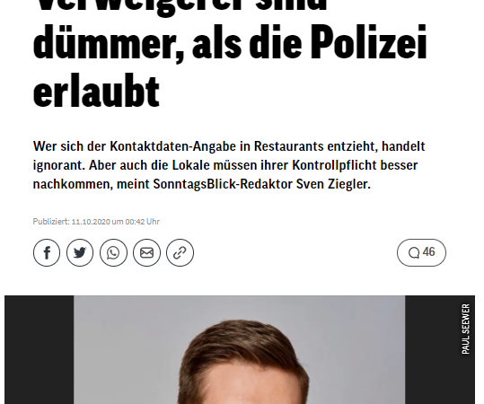 Satire zum Blick