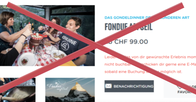 Wegen Übernahme EU-Recht: BAV verbietet Fondue in Gondeln von Schweizer Seilbahnen