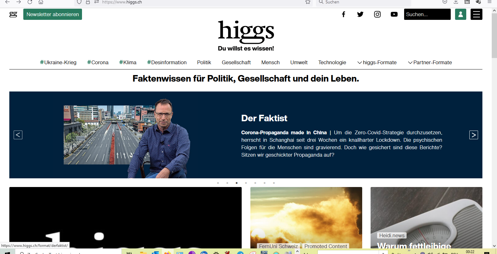 Trotz Sponsoring durch Pharma nicht erfolgreich: Wissenschaftsmagazin „higgs“ wird eingestellt