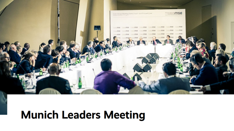 Bundesrätin Amherd in den USA bei der Munich Leaders Meeting der Münchner Sicherheitskonferenz