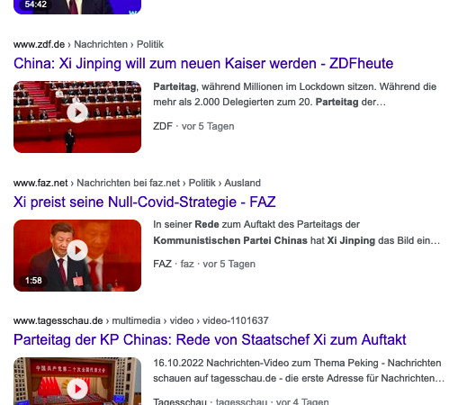 Auszüge aus der Rede des Vorsitzenden Xi Jinping zum Parteitag der Kommunistischen Partei Chinas