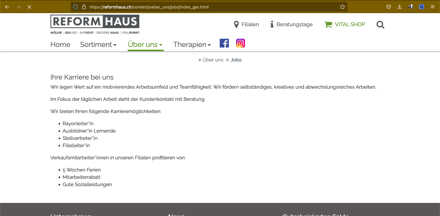 Nach fast 1 Jahrhundert an die Wand gefahren: Reformhaus Müller in Konkurs