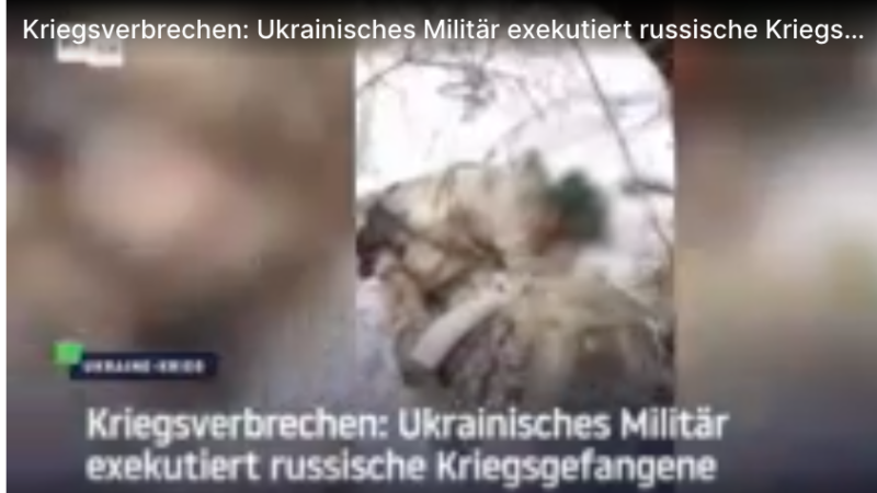 Erschießung russicher Soldaten, die sich ergeben haben