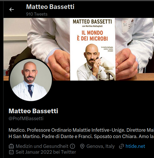 Corona-Beleidigungen: Infektiologe Matteo Bassetti muß Luc Montagniers Erben entschädigen