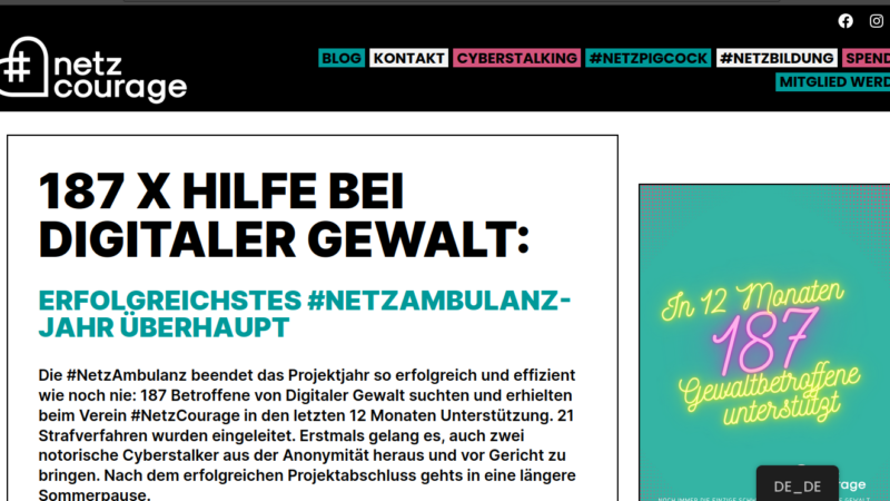 Hansi Voigt vom Verein Netzcourage wegen Haßrede im Netz verurteilt