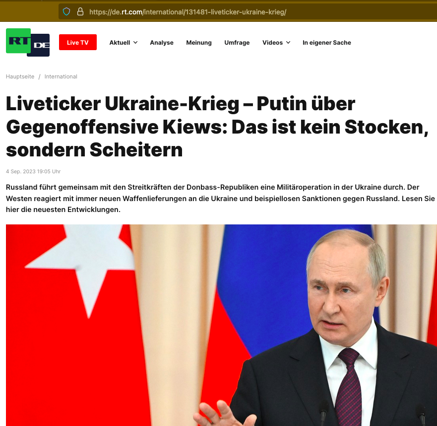Robotyne (Rabotino): Völlig widersprüchliche Angaben zur ukrainischen Gegenoffensive