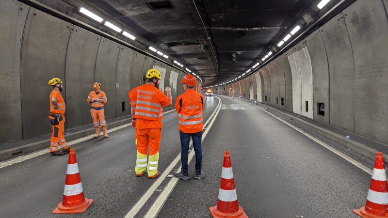 Gotthard-Tunnel mit 25 Meter langem Riß: Baumaßnahmen zur Wiedereröffnung haben begonnen