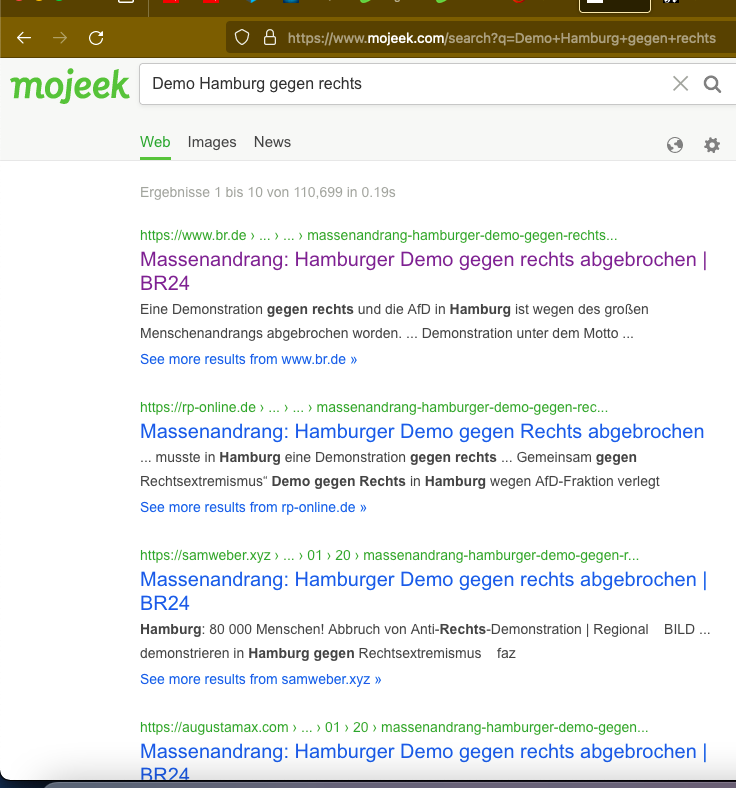 Die Konzernmedien sowie auch die deutschen Staatsmedien schrieben sogar von einer "Absage wegen Massenandrang":