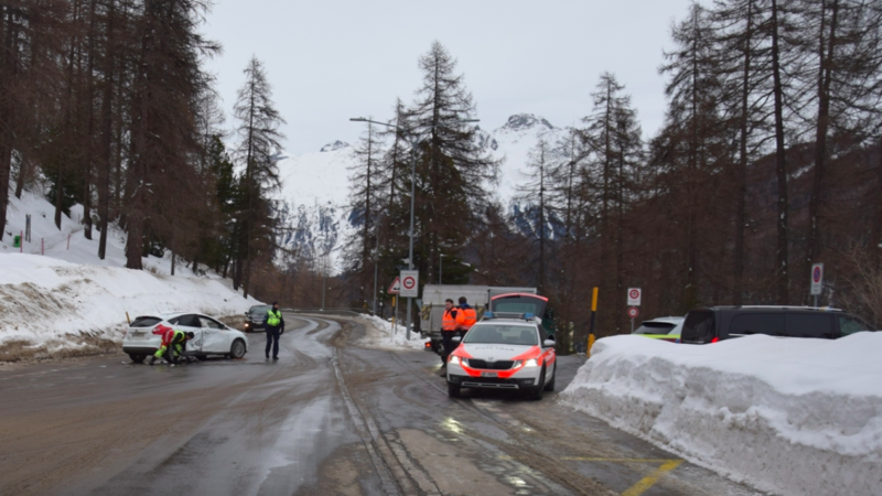 St. Moritz: Unfall auf Kreuzung
