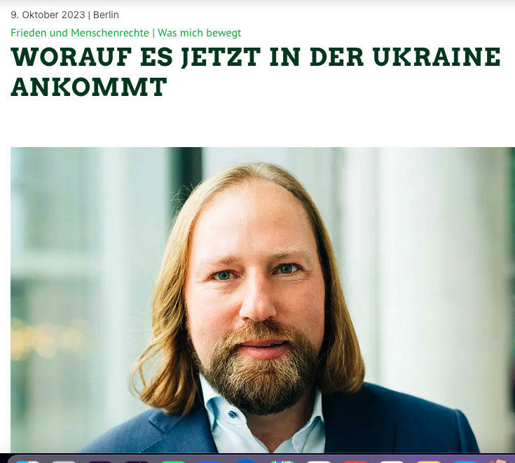 Theaterregisseur Stephan Suschke: „Sehr geehrter Herr Hofreiter, Sie sollten endlich die Waffe ergreifen und unsere Freiheit am Dnjepr verteidigen“