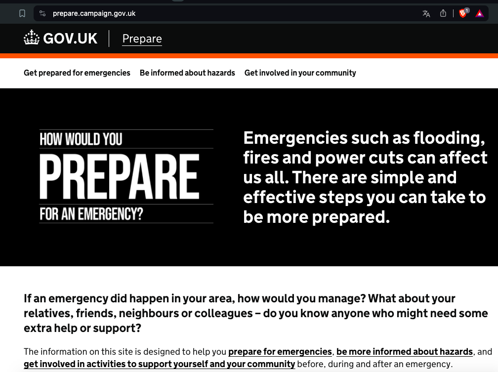 Kriegsvorbereitungen? Großbritannien mit Kampagne: „Besorgen Sie sich Notvorräte“