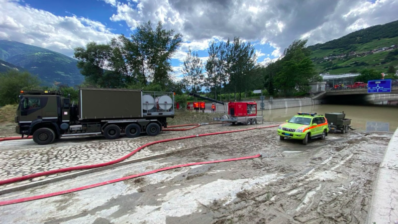 Armee hilft nach Unwettern im Wallis und Tessin: Auch Luftwaffe im Einsatz