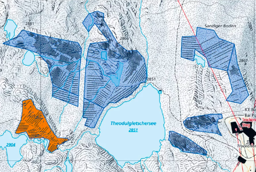 Hier sollen die Solarpaneele hin (Visualisierung: Gemeinde Zermatt)