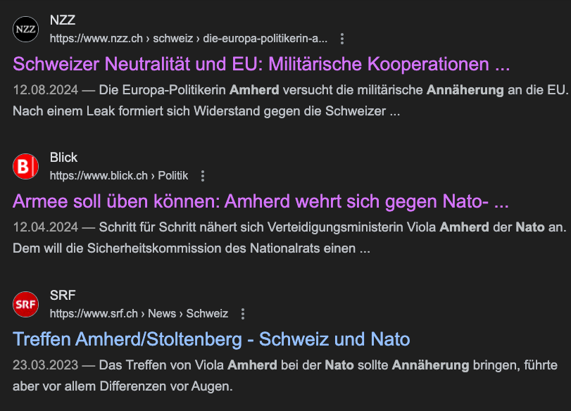 Viola Amherd Nato-Annäherung