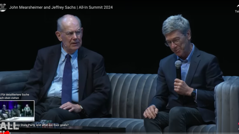 John Mearsheimer und Jeffrey Sachs bei Aktivisten-TV München