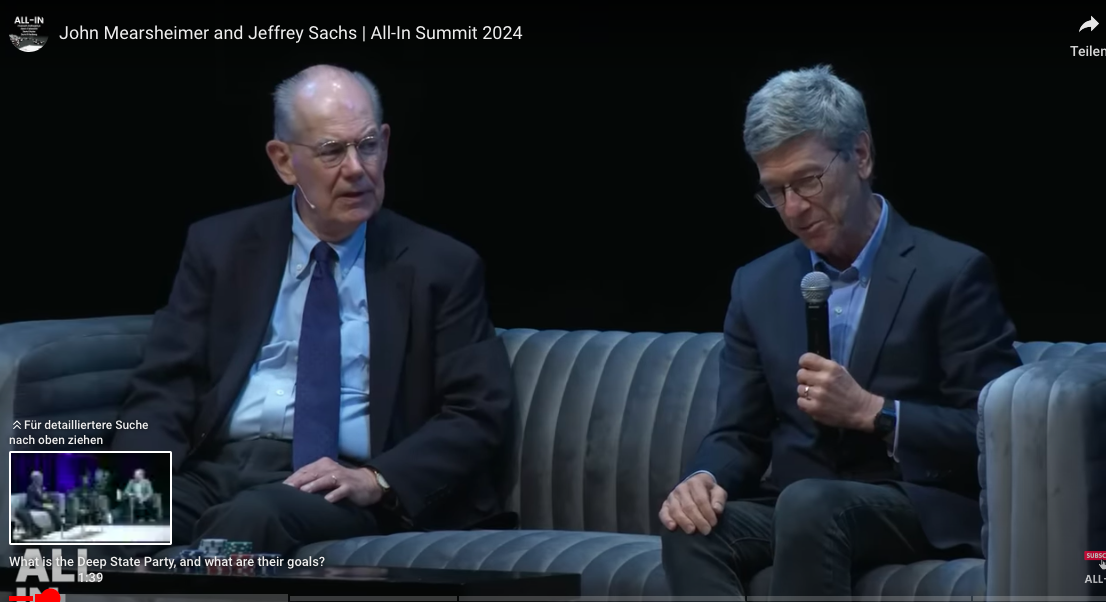 John Mearsheimer und Jeffrey Sachs bei Aktivisten-TV München