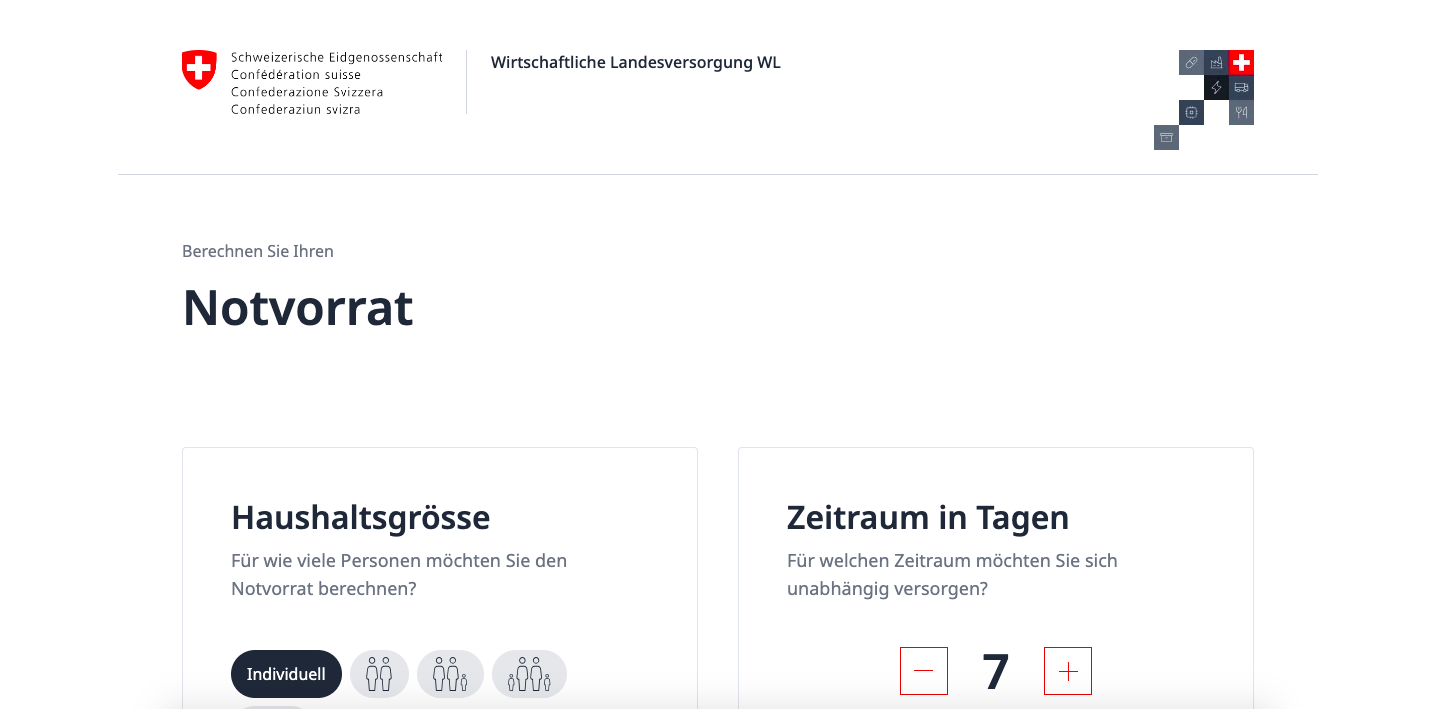 Bund und Detailhandel sensibilisieren für Notvorrat