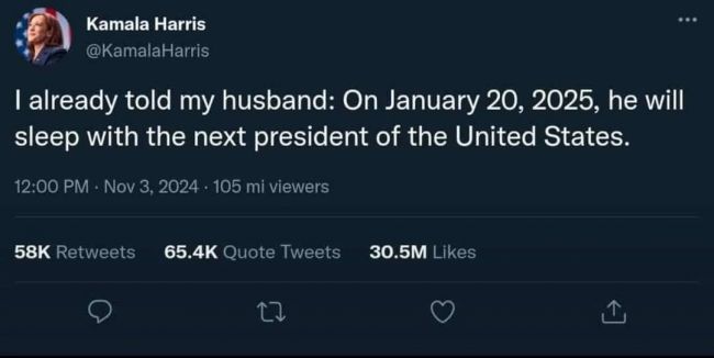 Der Mann von Kamala Harris …