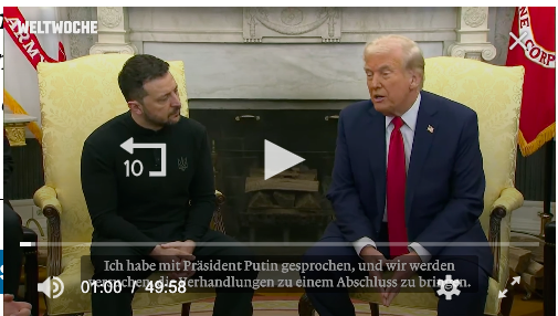 Video: Gesamter Eklat zwischen Trump und Selenski auf Deutsch
