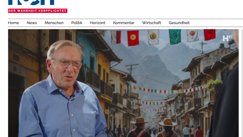 Journalist Alex Baur im Gespräch mit Hoch2