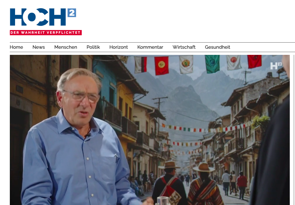Journalist Alex Baur im Gespräch mit Hoch2