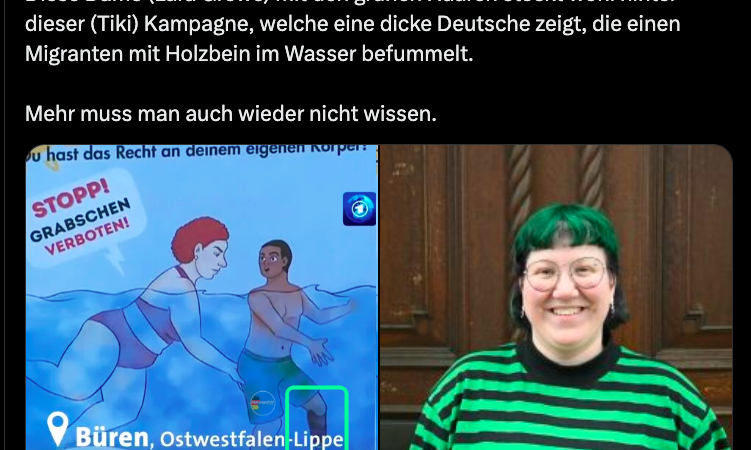 Plakat in Büren (DE) sorgt für massive Kritik