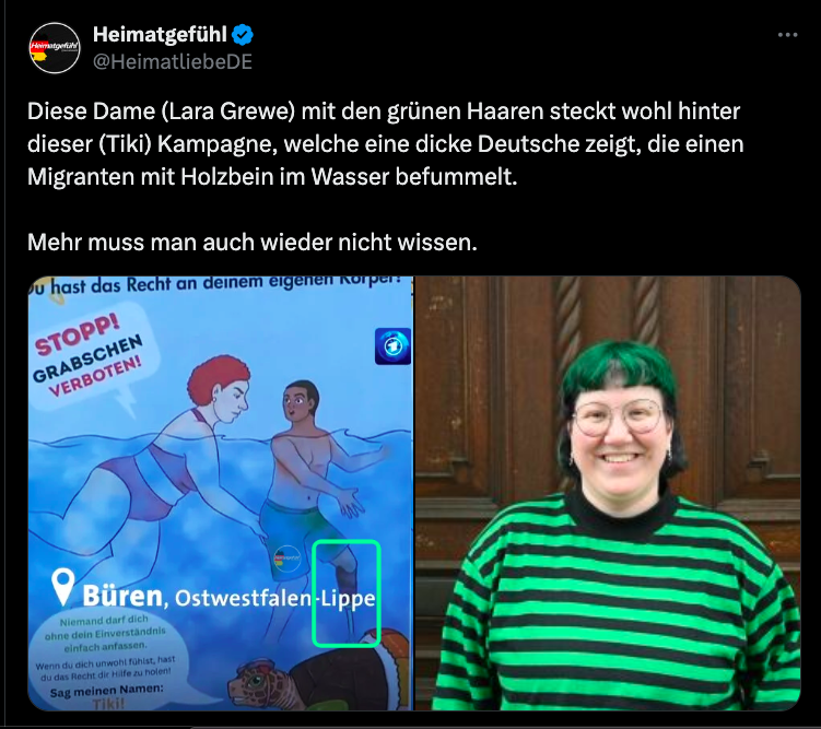 Plakat in Büren (DE) sorgt für massive Kritik