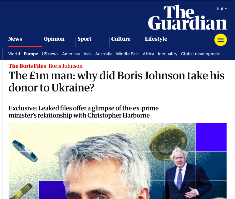 „The Guardian“-Bericht: Boris Johnson nahm 1 Million Pfund von Rüstungsindustrie an