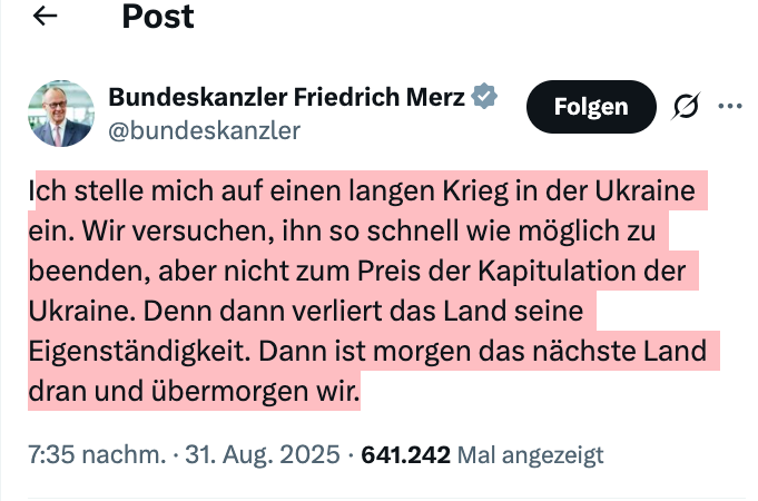 Video zu Merz-Äußerung: Warum Rußland nicht nach Deutschland einmarschieren wird