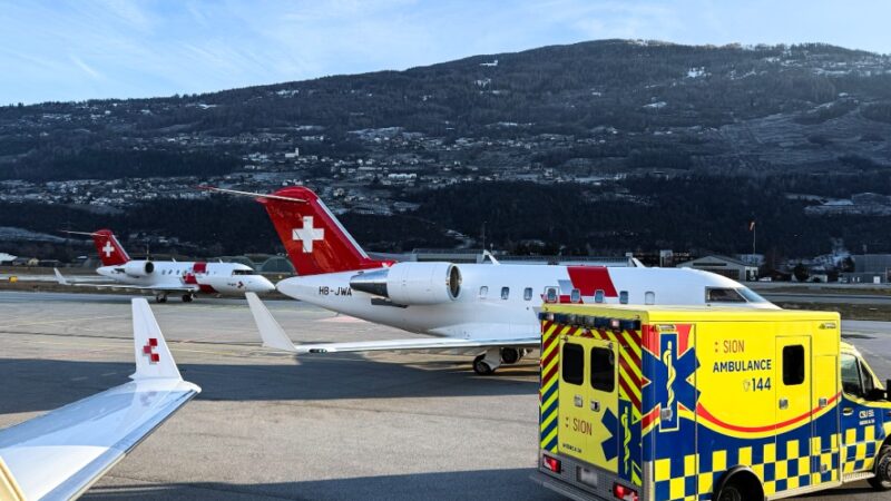 Crans-Montana: Aktuell Rega-Jets im Dauereinsatz