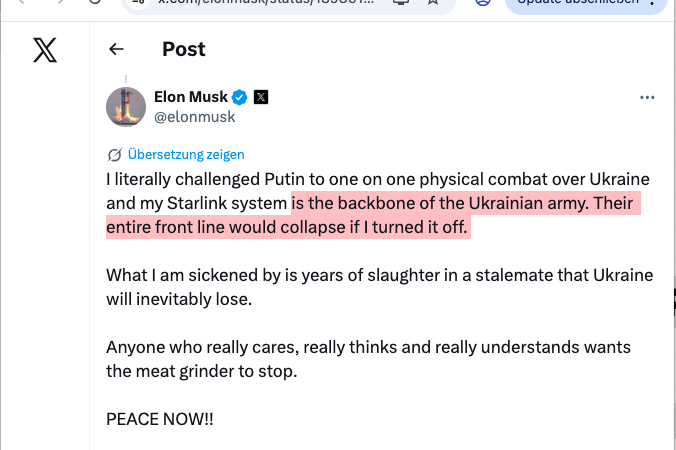 Elon Musk und die Starlink-Antennen von Leuk: Leuk würde zum militärischen Ziel